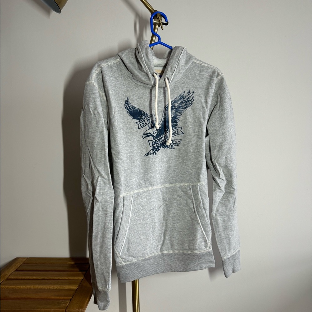 NEW! AMERICAN EAGLE - Grey Hoodie - Men’s Medium